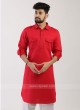 Red Pathani Suit