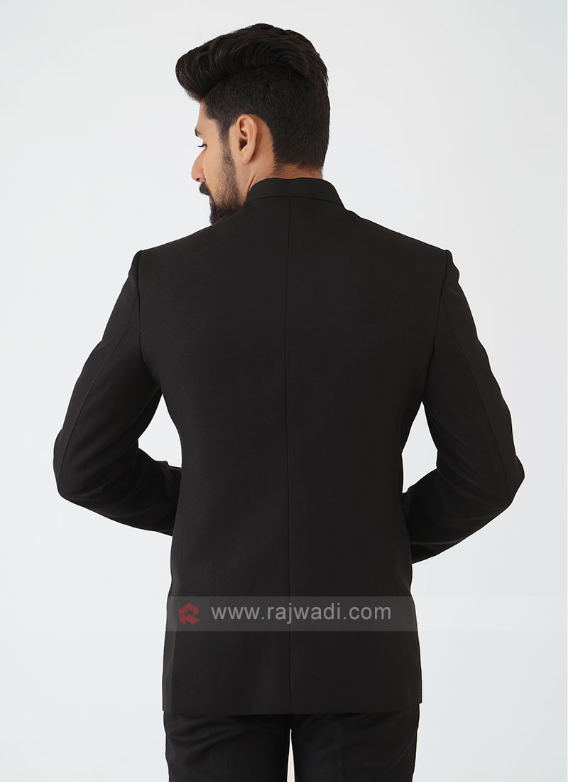 Black Jodhpuri Suit