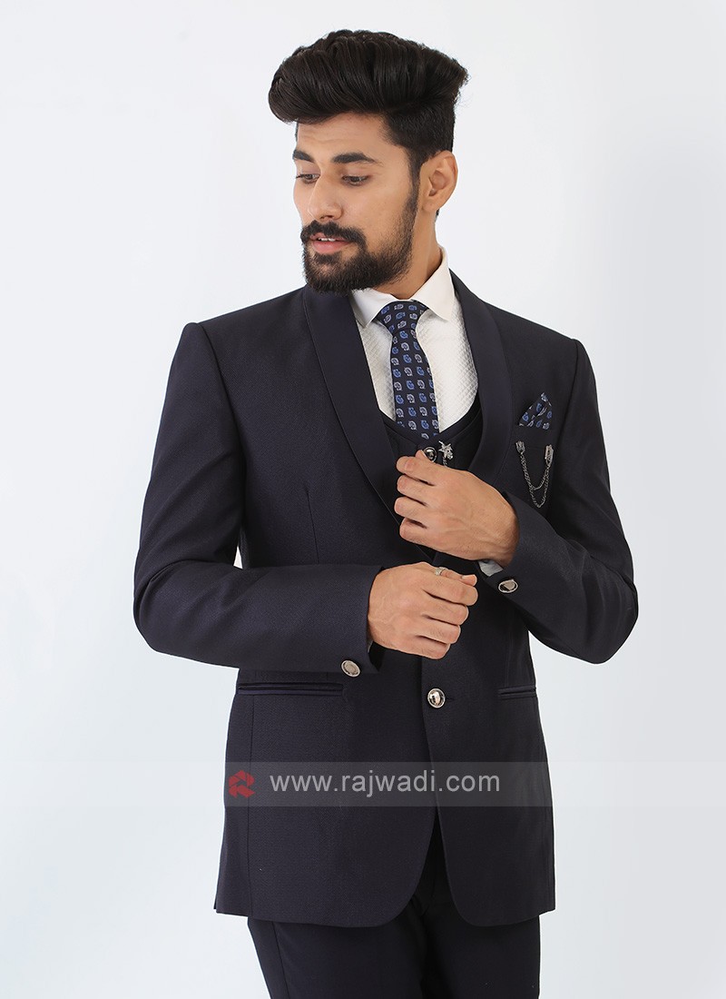 Navy Blue Imported Suit