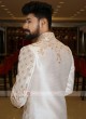 Off-White Color Grooms Sherwani