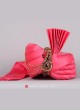Plain Pink Color Art Silk Fabric Safa