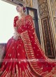 Dola Silk Saree In Red Color