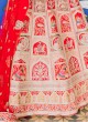 Bride Embroidery Red Color Lehenga  Choli