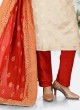 Wedding Wear Pant Style Suit In Cream Color
