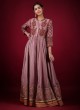 Palazzo Style Salwar Kameez In Onion Pink Color