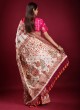 Wedding Wear Silk Saree In Cream Color