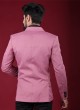 Imported Fabric Blazer In Onion Pink Color