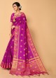 Zari Work Designer Saree In Banarasi Silk