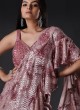 Designer Lycra Net Sequins Ready to Wear Saree