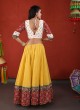Designer Yellow and White Garba Chaniya Choli with Patola Dupatta