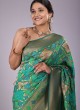 Green Classic Woven Wedding Saree For Women