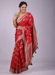 Red Festive Wear Banarasi Silk Saree