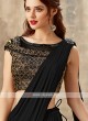 beautiful black color saree