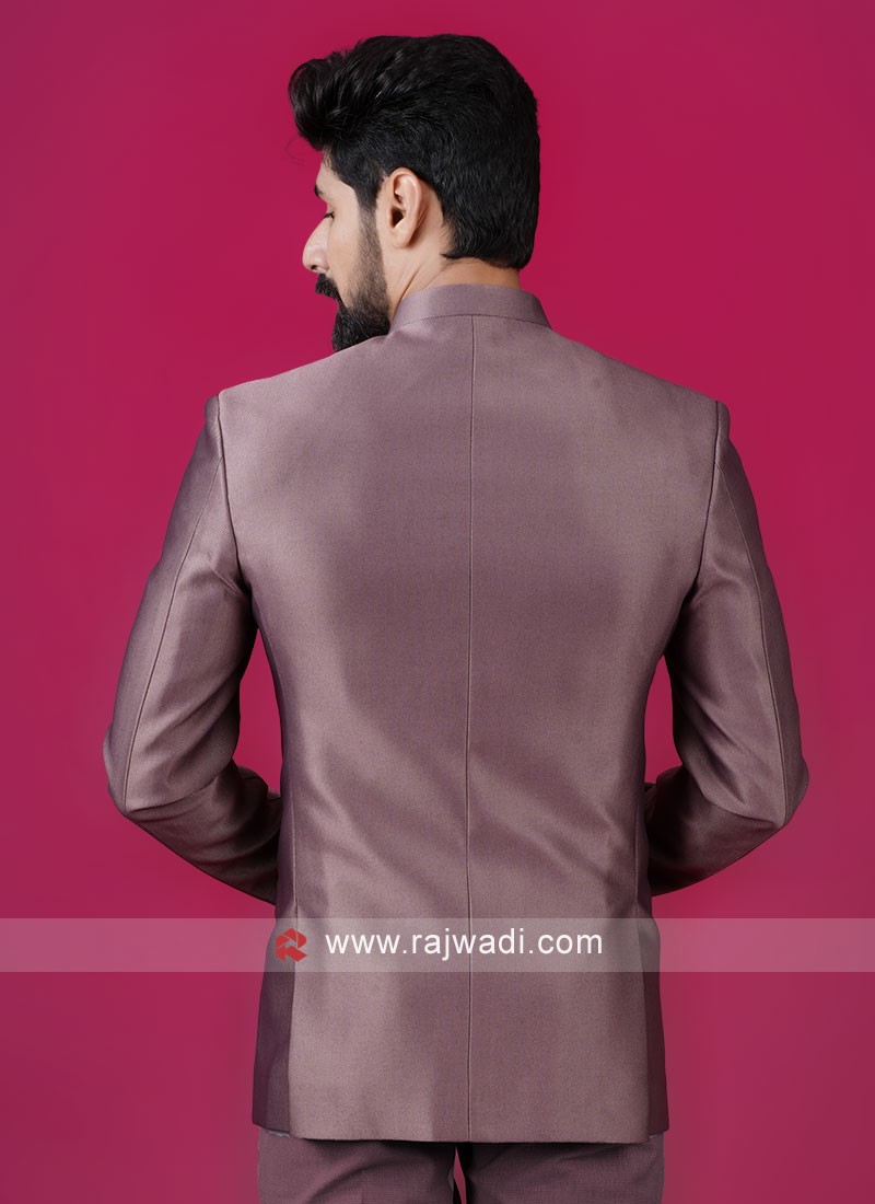 Imported Fabric Rose Gold Jodhpuri Suit