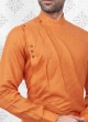 Stylish Kurta Pajama In Orange And Black