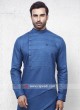 Steel Blue Color Pathani Set For Party