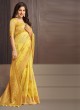 Wedding Function Wear Yellow Color Saree