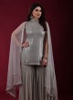 Sequins Work Designer Sharara Style Salwar Suit