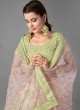 Art Silk Green Embroidered Bollywood Lehenga Choli