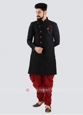 Black And Red Indo Western