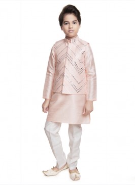 Cotton Nehru Jacket For Boys
