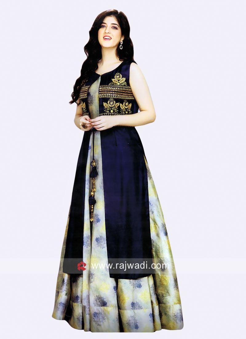 gown with long koti