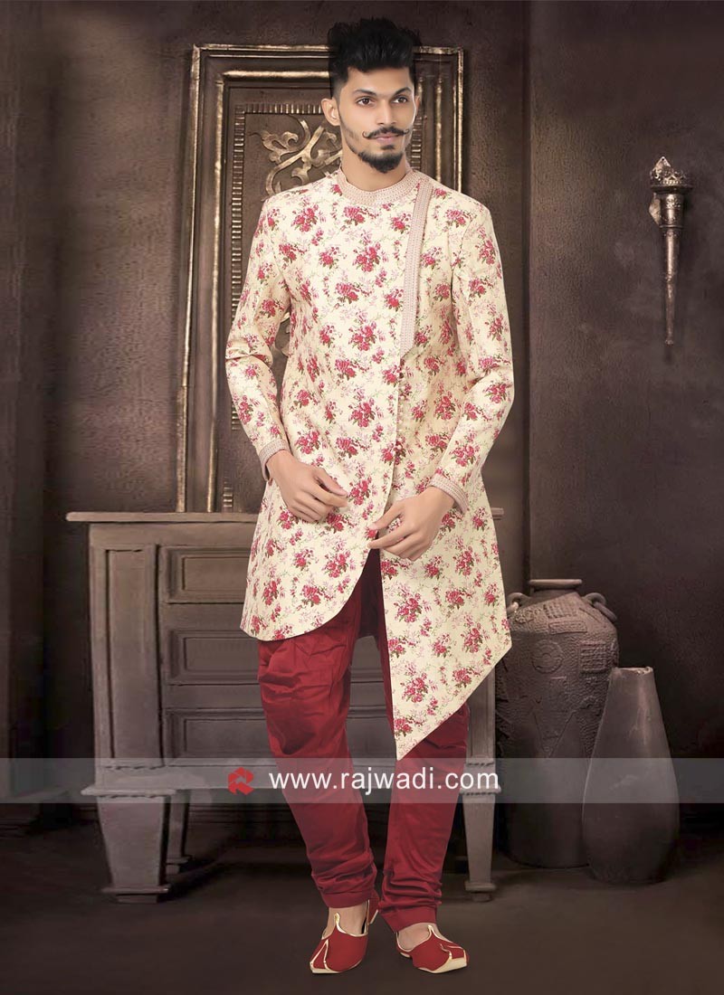 white indo western dress for man
