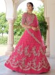 Enchanting Pink Sequins Net A Line Lehenga Choli