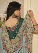 Fascinating Embroidered Off White Fancy Fabric Contemporary Saree