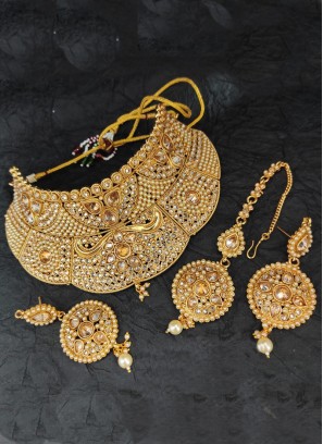 Gold Plated Designer Necklace Set For Women