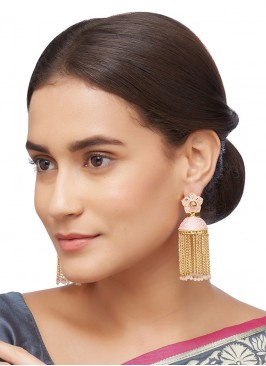 Jhumar Style Meenakari  Earrings