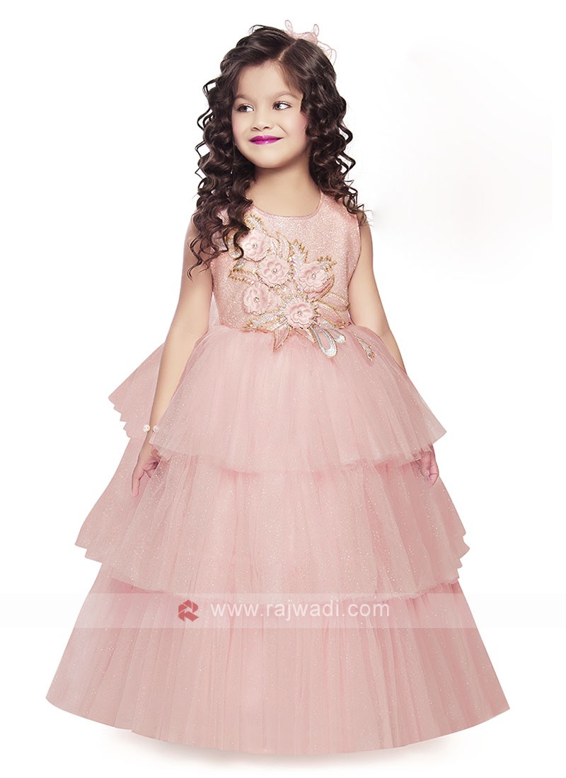 Light Pink gown For Girls