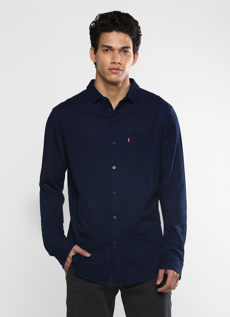 levis navy blue shirt