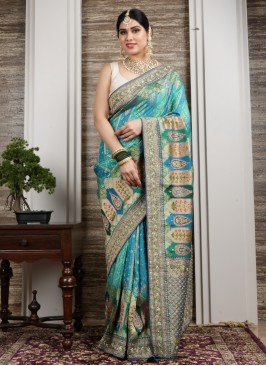 Multi Designer Festive Wear Saree For Women