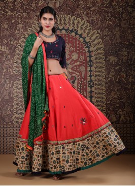 Multi Color Traditional Chaniya Choli In Cotton Fabric