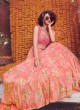 Pink Chinon Trendy Wedding Lehenga Choli