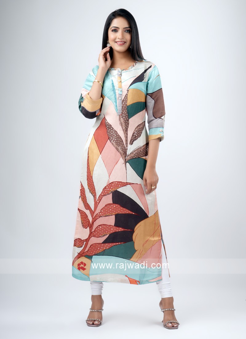 Powder Blue Layered Kurta With Cape  without pants   Naaz By Noor