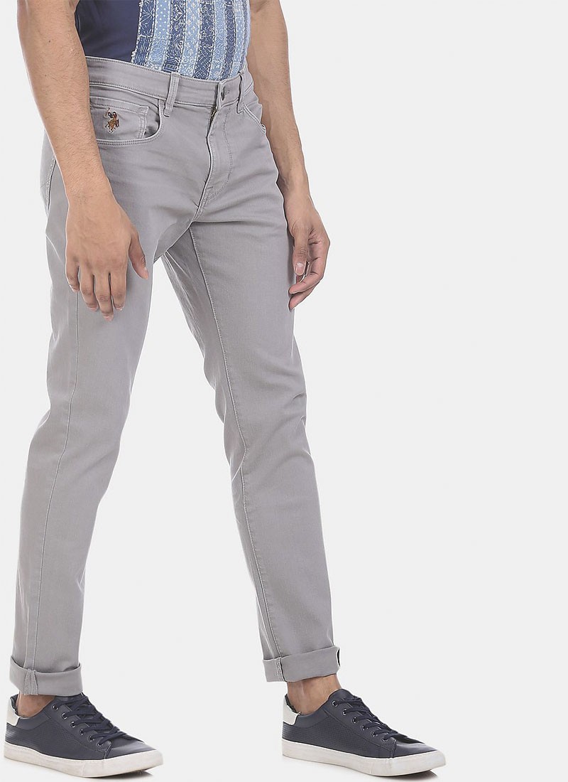 grey polo jeans