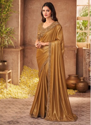 Versatile Brown Silk Designer Traditional Saree