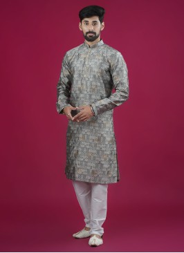 Wedding Wear Cotton Silk Kurta Pajama