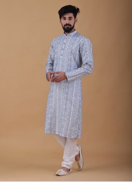 Wedding Wear Printed Kurta Pajama