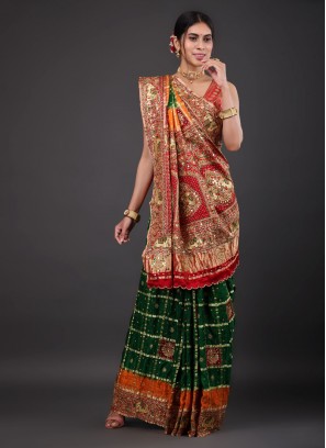 Wedding Wear Saree In Gajji Silk Fabric