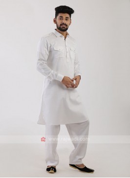 White Pathani Suit