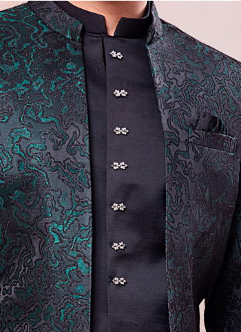 Green Color ImportedFabric Jodhpuri Suit For Mens