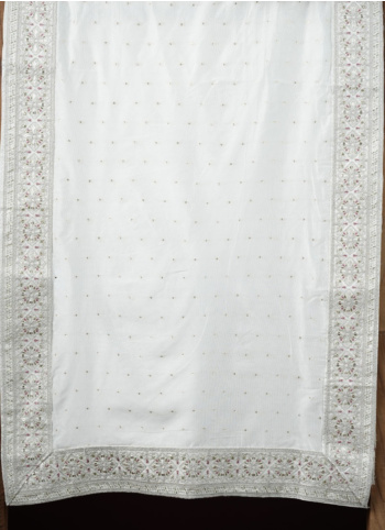Off White Wedding Wear Dupatta
