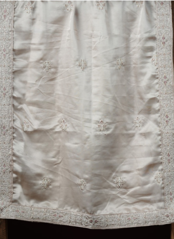 Rose Gold Embroidered Silk Dupatta