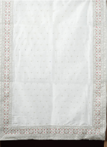 Off White Chanderi Fabric Dupatta