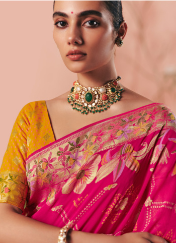 Rani Silk Woven Saree