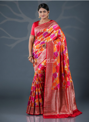 Multicolor Woven Banarasi Saree