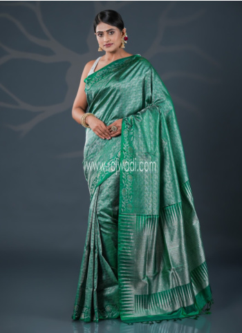 Green Woven Banarasi Saree